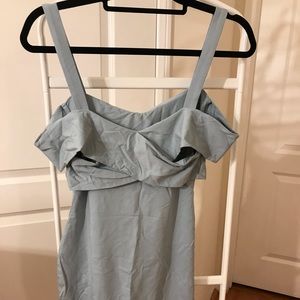 evie cold shoulder mini dress